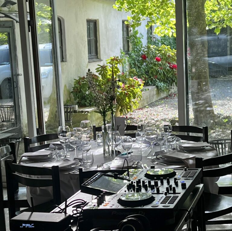Laddat för fest i festlokalen